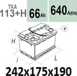 Technika TKA113+H - Стартерная аккумуляторная батарея, АКБ autospares.lv