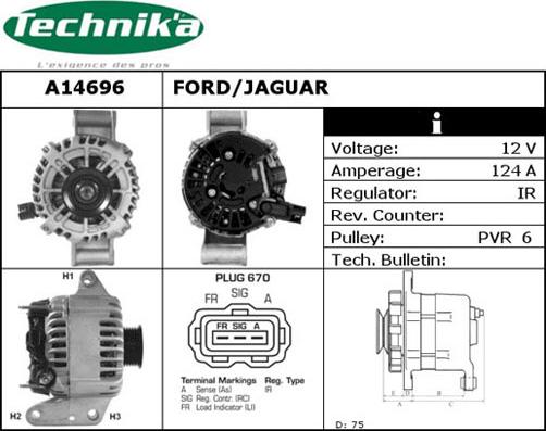 Technika A14696 - Генератор autospares.lv