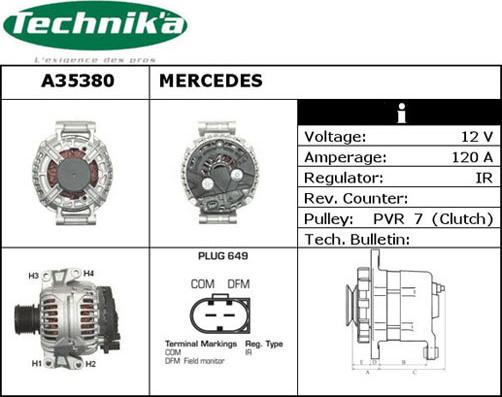 Technika A35380 - Генератор autospares.lv