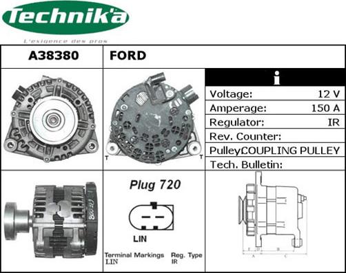 Technika A38380 - Генератор autospares.lv