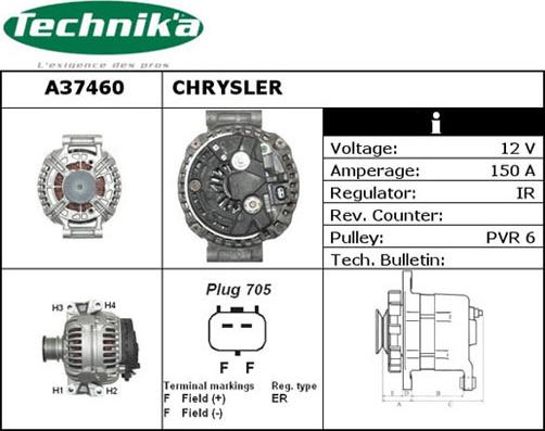 Technika A37460 - Генератор autospares.lv