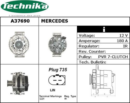 Technika A37690 - Генератор autospares.lv