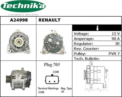 Technika A24998 - Генератор autospares.lv