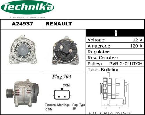 Technika A24937 - Генератор autospares.lv