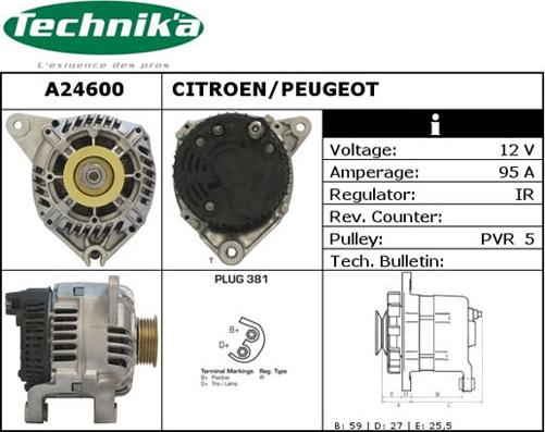 Technika A24600 - Генератор autospares.lv