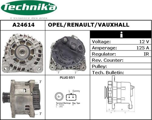 Technika A24614 - Генератор autospares.lv