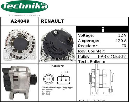 Technika A24049 - Генератор autospares.lv