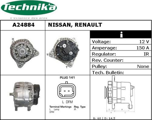 Technika A24884 - Генератор autospares.lv