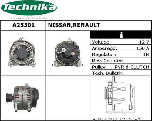 Technika A25501 - Генератор autospares.lv