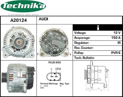 Technika A20124 - Генератор autospares.lv