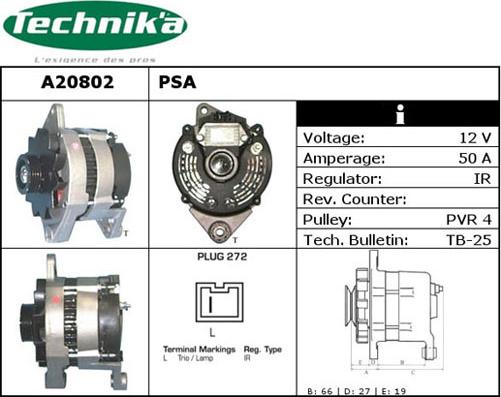 Technika A20802 - Генератор autospares.lv