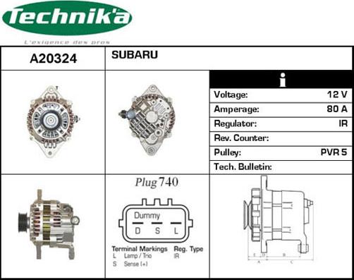 Technika A20324 - Генератор autospares.lv