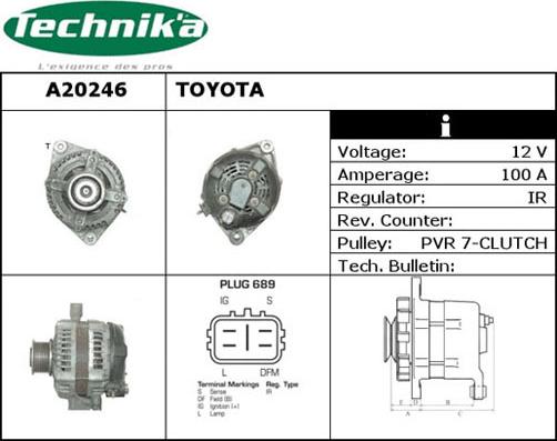 Technika A20246 - Генератор autospares.lv