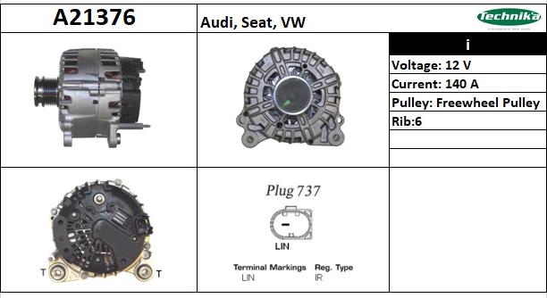 Technika A21376 - Генератор autospares.lv