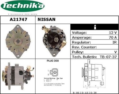 Technika A21747 - Генератор autospares.lv