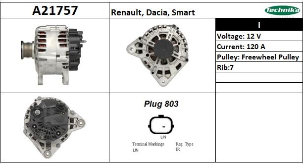 Technika A21757 - Генератор autospares.lv