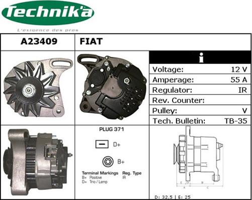 Technika A23409 - Генератор autospares.lv