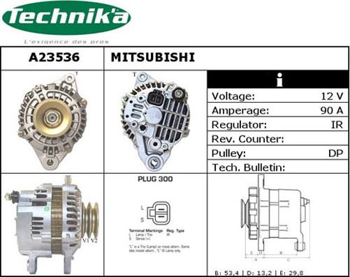 Technika A23536 - Генератор autospares.lv