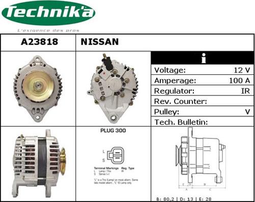 Technika A23818 - Генератор autospares.lv