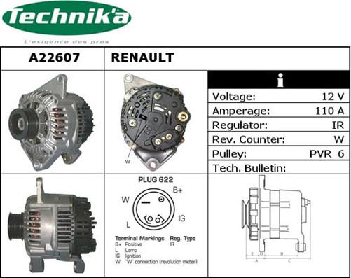 Technika A22607 - Генератор autospares.lv