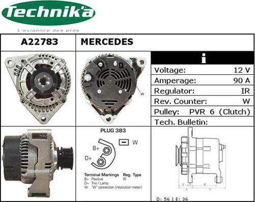 Technika A22783 - Генератор autospares.lv