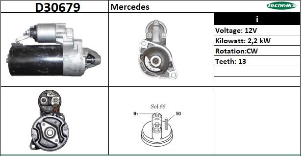 Technika D30679 - Стартер autospares.lv