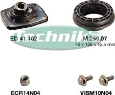 Technika KSU6028 - Опора стойки амортизатора, подушка autospares.lv