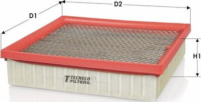 Tecneco Filters AR140PM - Воздушный фильтр, двигатель autospares.lv