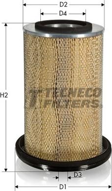 Tecneco Filters AR550-I - Воздушный фильтр, двигатель autospares.lv