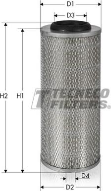 Tecneco Filters AR540-I - Воздушный фильтр, двигатель autospares.lv