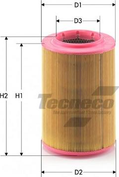 Tecneco Filters AR610 - Воздушный фильтр, двигатель autospares.lv