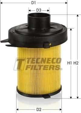 Tecneco Filters AR854 - Воздушный фильтр, двигатель autospares.lv