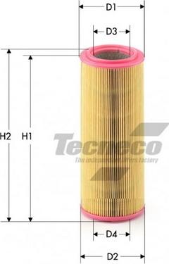 Tecneco Filters AR410 - Воздушный фильтр, двигатель autospares.lv