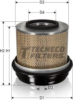 Tecneco Filters AR701-I - Воздушный фильтр, двигатель autospares.lv