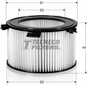 Tecneco Filters CK9579 - Фильтр воздуха в салоне autospares.lv