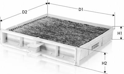 Tecneco Filters CK207-C - Фильтр воздуха в салоне autospares.lv