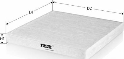 Tecneco Filters CK22023 - Фильтр воздуха в салоне autospares.lv