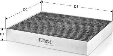 Tecneco Filters CK1251C - Фильтр воздуха в салоне autospares.lv