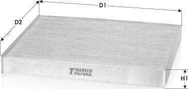 Tecneco Filters CK1251 - Фильтр воздуха в салоне autospares.lv