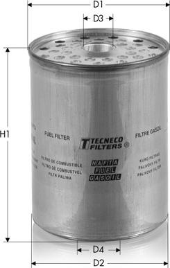 Tecneco Filters GS014L - Топливный фильтр autospares.lv