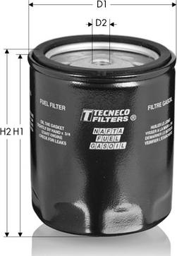 Tecneco Filters GS162 - Топливный фильтр autospares.lv