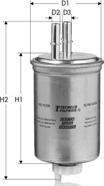 Tecneco Filters GS10852 - Топливный фильтр autospares.lv