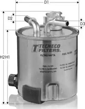 Tecneco Filters GS9025 - Топливный фильтр autospares.lv