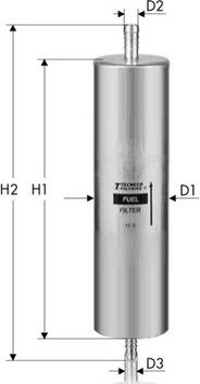 Tecneco Filters GS1195 - Топливный фильтр autospares.lv