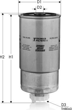 Tecneco Filters GS110 - Топливный фильтр autospares.lv