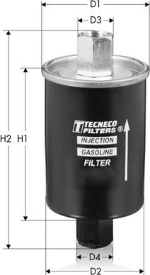 Tecneco Filters IN60 - Топливный фильтр autospares.lv