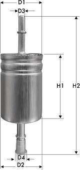 Tecneco Filters IN1071 - Топливный фильтр autospares.lv