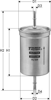 Tecneco Filters IN88 - Топливный фильтр autospares.lv