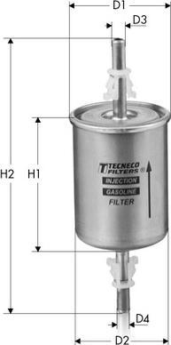 Tecneco Filters IN93 - Топливный фильтр autospares.lv