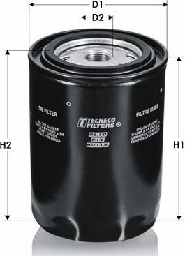 Tecneco Filters OL930/26 - Масляный фильтр autospares.lv